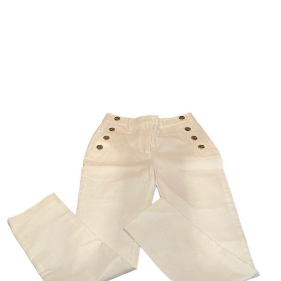 10 Crosby Derek Lam White Skinny Pants - Picture 4 of 8